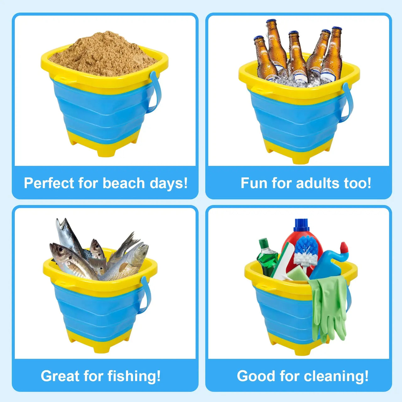 Foldable Bucket™ - Diversión para el verano - Cubo plegable