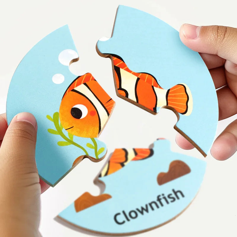 Dieren Match™ – Gira y descubre - puzzle de 3 piezas
