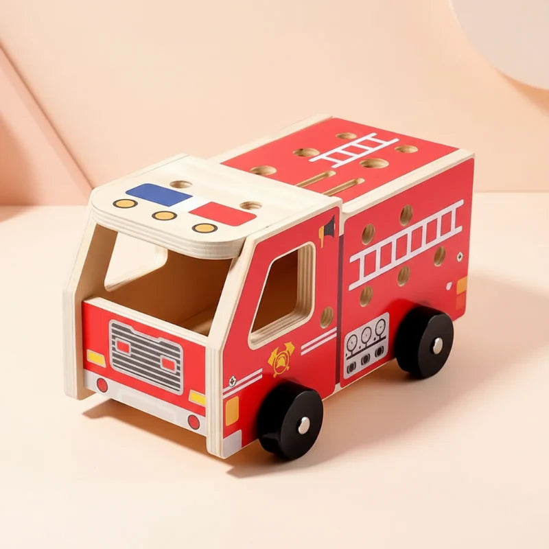 BuildRescue – Educativo y creativo – Camión de bomberos de madera