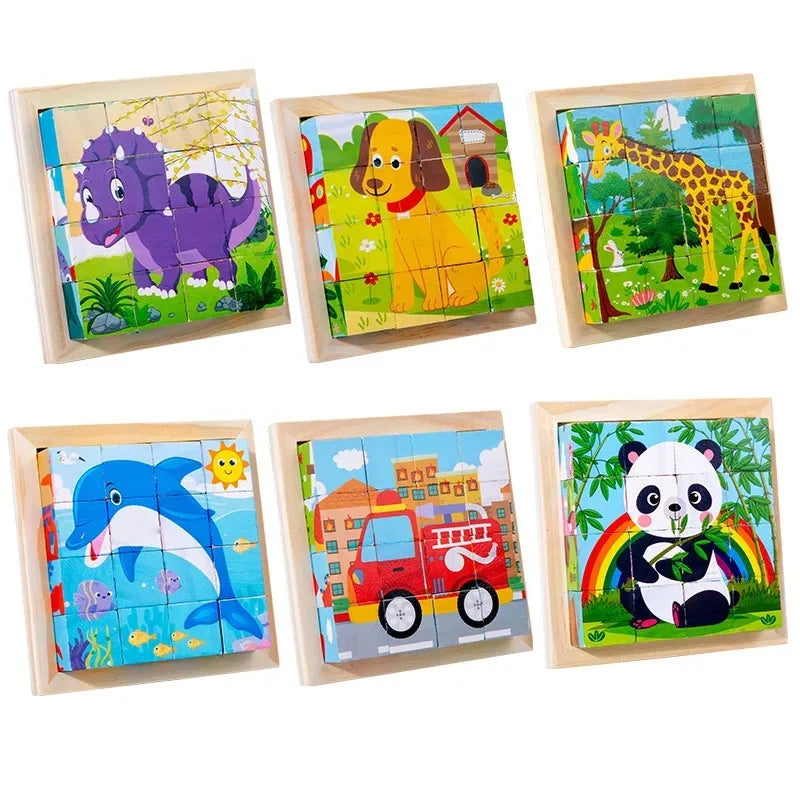 CubePuzzle – Divertido y educativo - Puzzle 3D de bloques de madera
