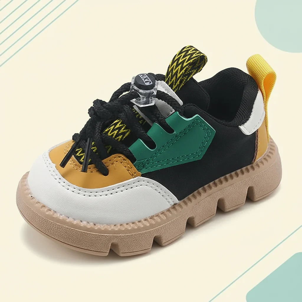 KidoStep – Suaves y prácticas: zapatillas deportivas resistentes para niños con suela gruesa.