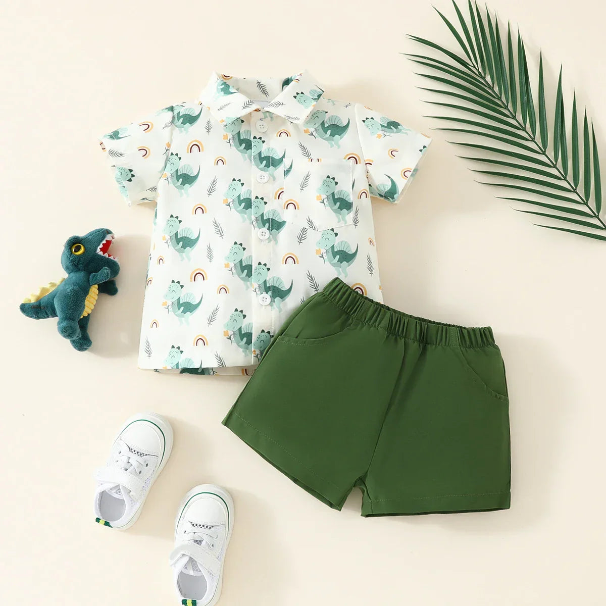 Mini Fashion™ - Dino Print - Conjunto de verano estilo Dino