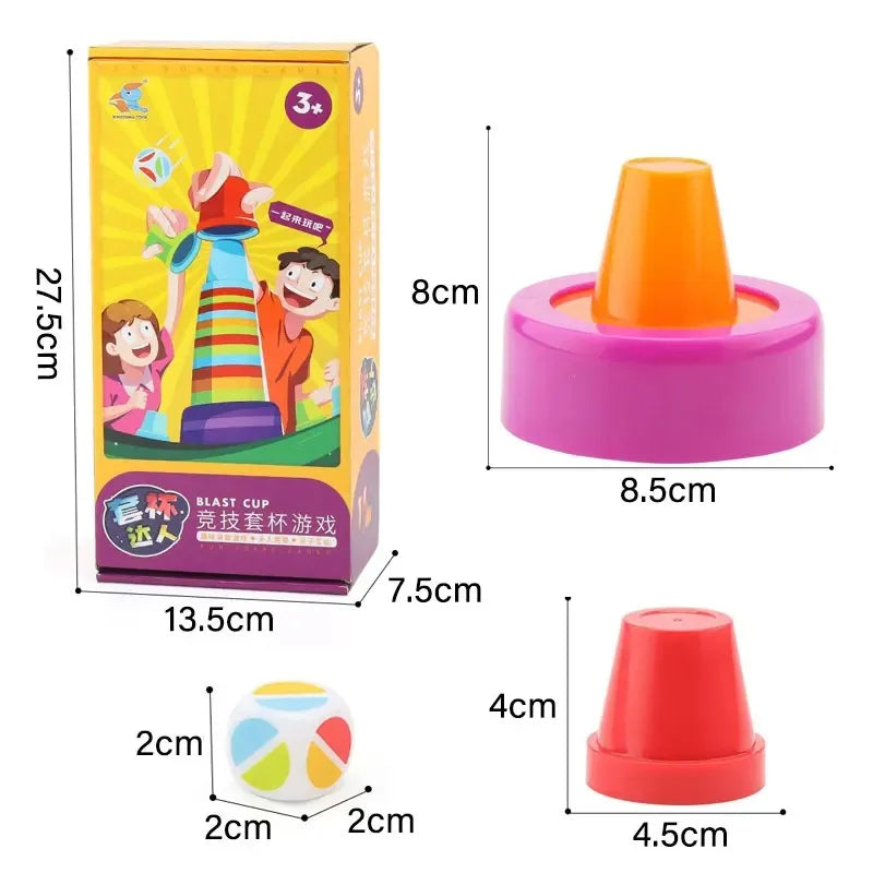 Color Cups™ - Apilado inteligente - Juego de tazas apilables