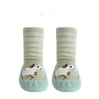 Thumbnail for Toddler Non-slip Socks™ - Steps in Style - Calcetines con suela y estampado animal