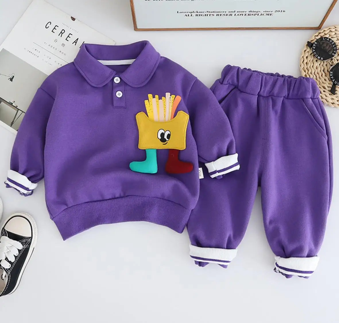 Mini Fashion™ - Cute Fries - Conjunto de dos piezas papas fritas