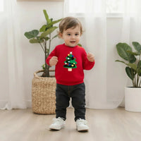 Thumbnail for FrostyFit – Cálido y acogedor: jersey rojo navideño