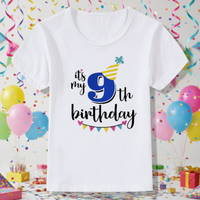 Thumbnail for Birthday Graphic Tee – Bonita y ligera – Camiseta infantil de cumpleaños