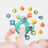 Thumbnail for Crab Pull Toy™ – Diversión de agarrar y tirar – Juguete de dentición sensorial Cangrejo