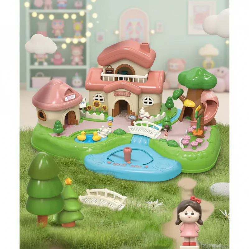 Magnetic Princess Castle – Creativo y mágico – Juego de casa de muñecas magnética