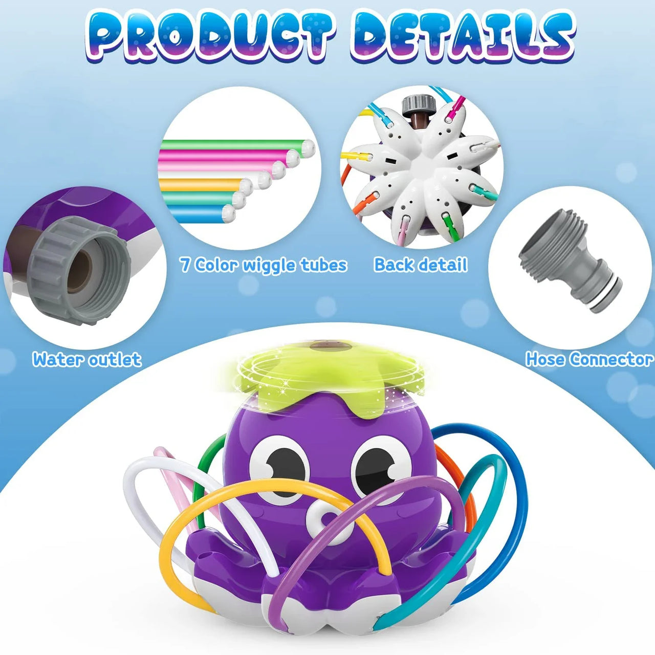 Octopus Sprinkler™ – Diversión en el agua - Pulpo rociador
