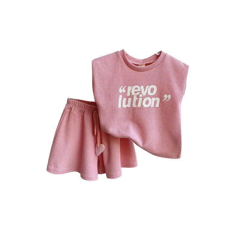 Mini Fashion™ - Comfy&Style - Conjunto rosa - faja con corazones