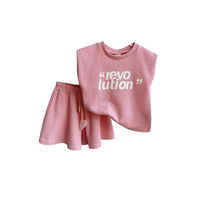 Thumbnail for Mini Fashion™ - Comfy&Style - Conjunto rosa - faja con corazones