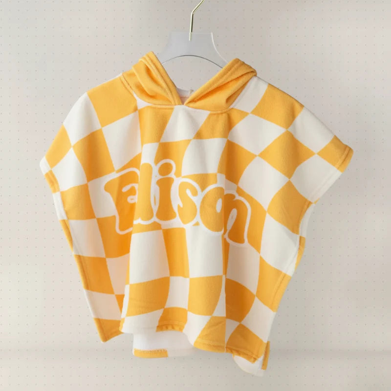 Personalized Hooded Towel – Suave y única: bata de baño infantil personalizada