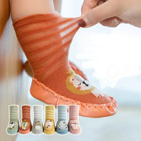 Thumbnail for Toddler Non-slip Socks™ - Steps in Style - Calcetines con suela y estampado animal