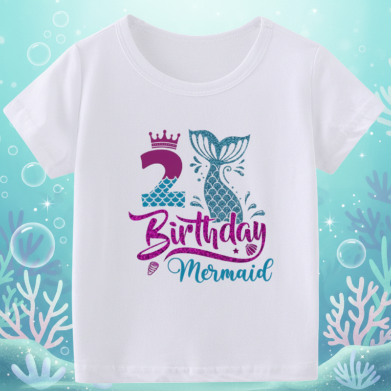 Birthday Graphic Tee – Bonita y ligera – Camiseta infantil de cumpleaños
