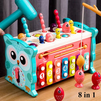 Thumbnail for Montessori Hammering Toy – Motricidad y aprendizaje – Set de juego 8 en 1
