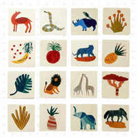 Thumbnail for MemoryMatch – Madera y educativo – Juego de memoria de la selva
