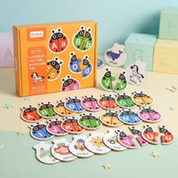 Thumbnail for Wooden Letter Matching Game – Aprendizaje y juego – Rompecabezas del alfabeto
