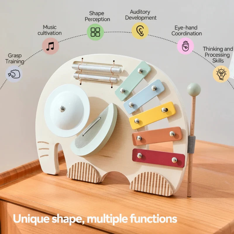 HarmonyWood – Montessori y creativo – Instrumento musical de madera: xilófono