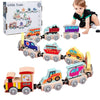 Tiny Express™ – Colorear y moldear - Trenes de juguete de madera