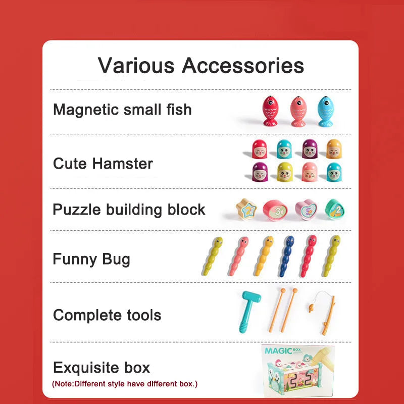 Montessori Hammering Toy – Motricidad y aprendizaje – Set de juego 8 en 1