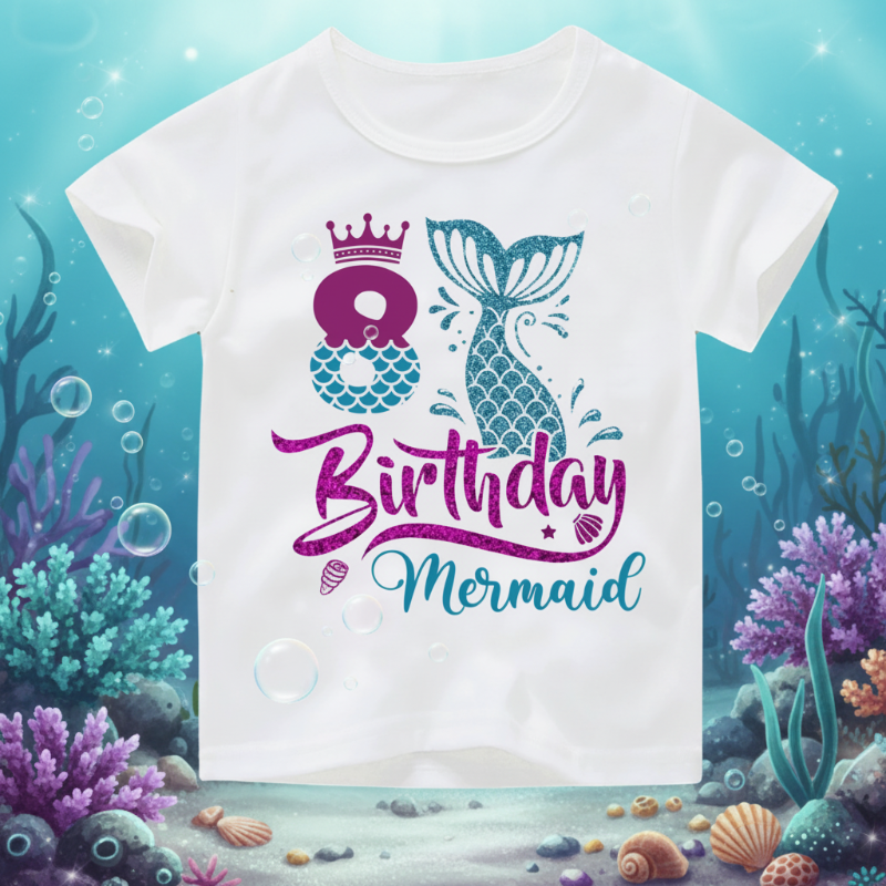 Birthday Graphic Tee – Bonita y ligera – Camiseta infantil de cumpleaños