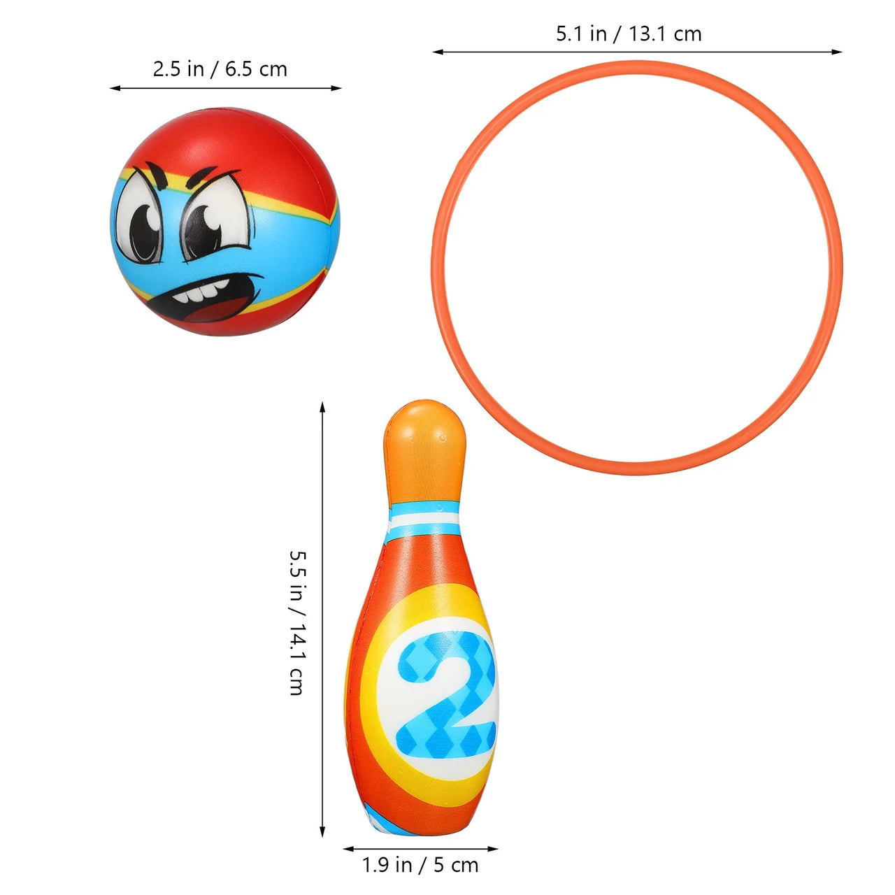Kids Bowling Set™ - Strike & Play - Set de bolos de colores