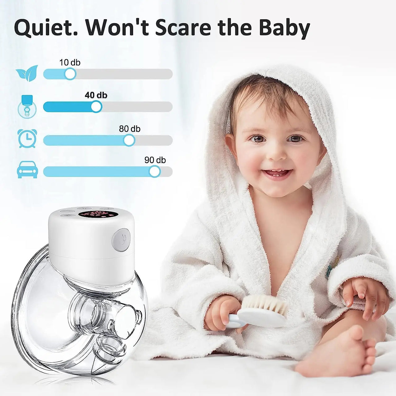 MammaFlow – Inalámbrico y discreto - Extractor de leche eléctrico manos libres