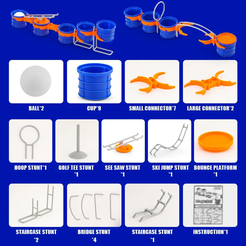 Cup Jump Ball Game – Activo e interactivo – Juego de mesa Puff Ball