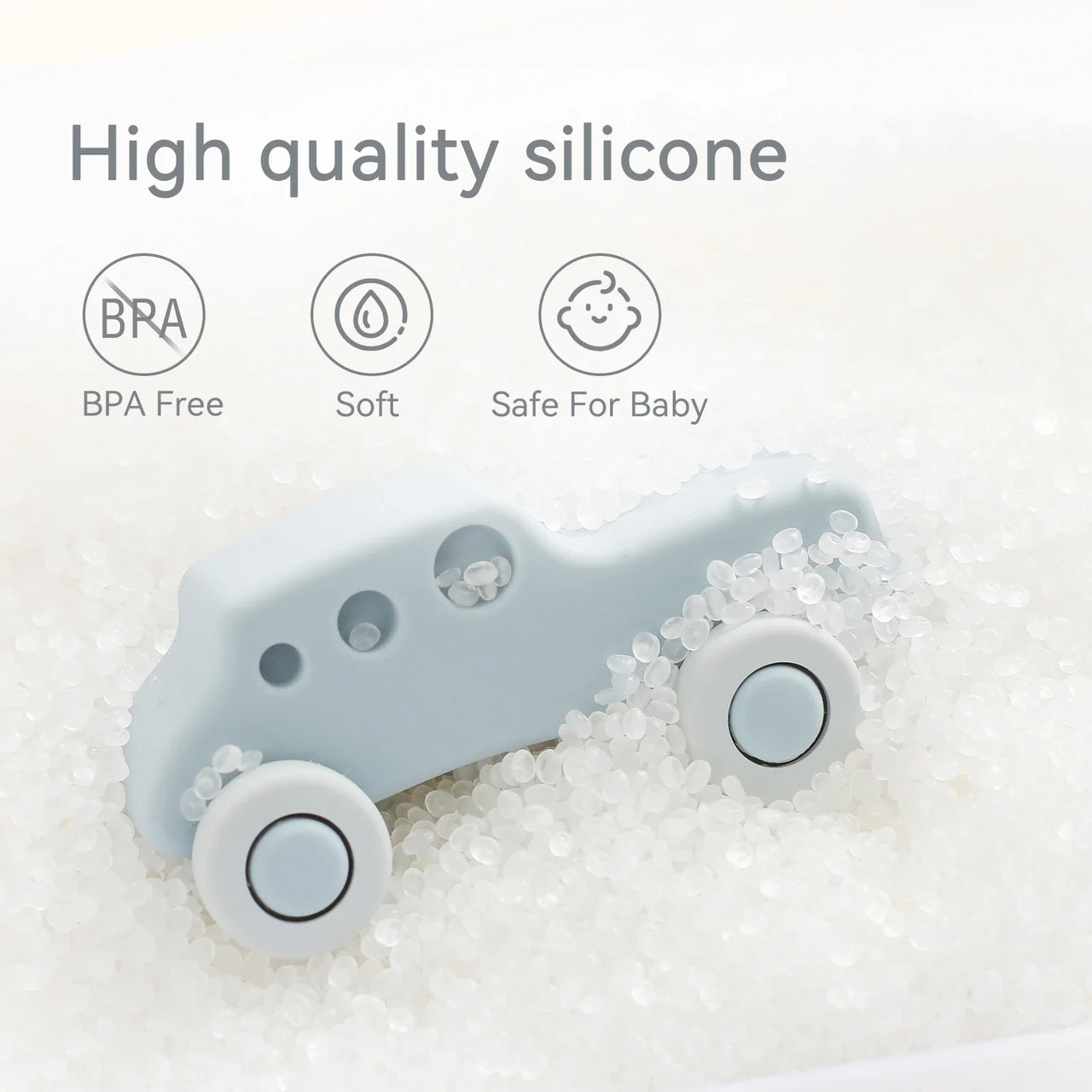 Mini Motion™ – Rodar y morder - Juguetes de silicona para vehículos