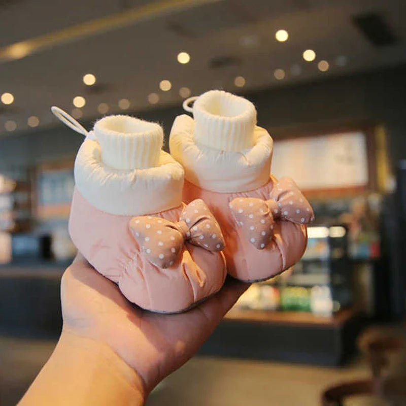 Mini Fashion™ - Antideslizantes con estilo - Zapatillas de algodón con lazo