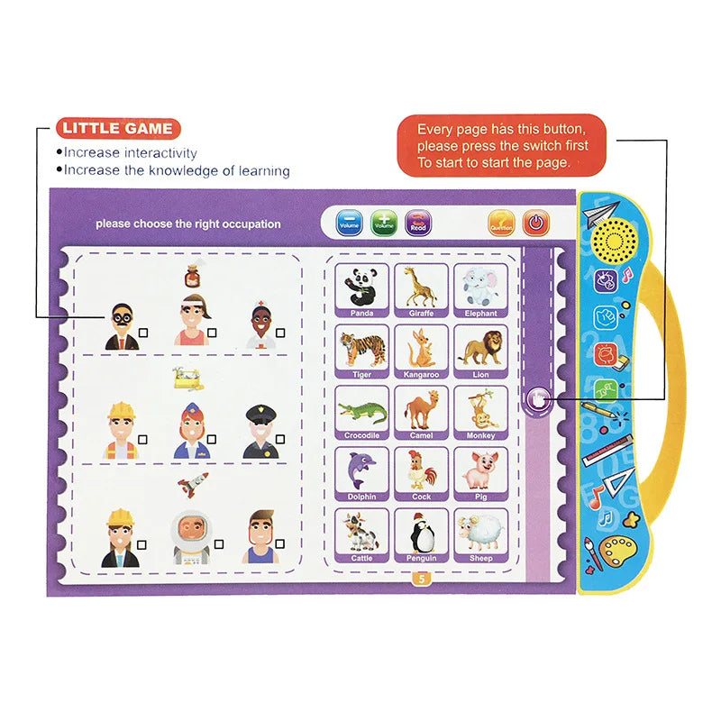 Musical Letters™ - Aprender inglés - Libro interactivo con música