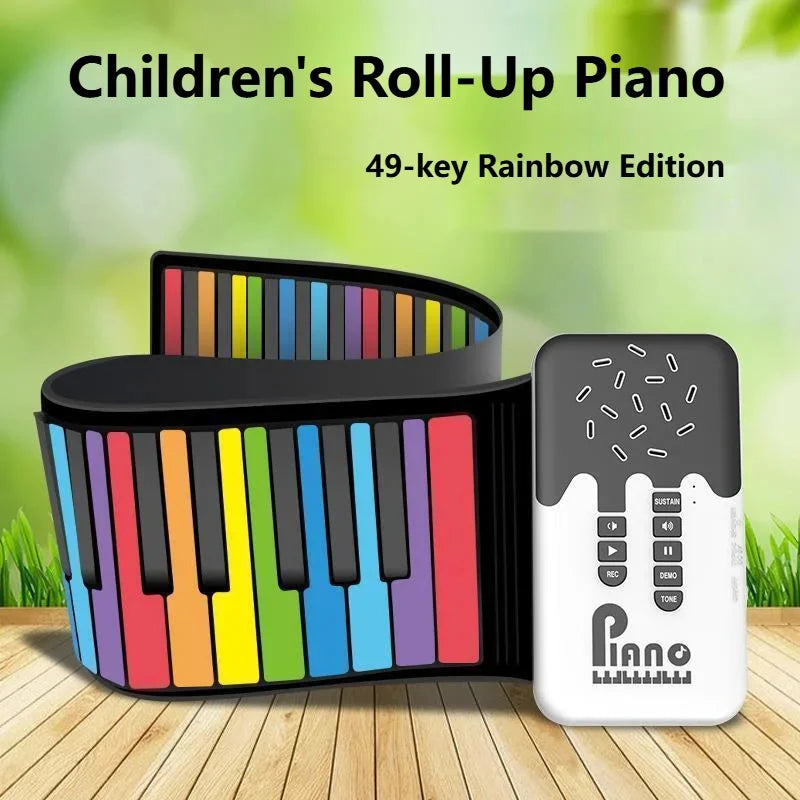 Roll-up Piano Keyboard – Creativo y educativo: piano plegable