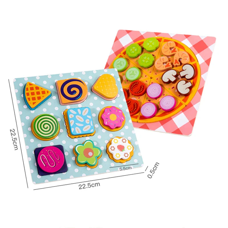 Woods™ - Estimular la creatividad y la motricidad - Juego de pizza y galletas para niños