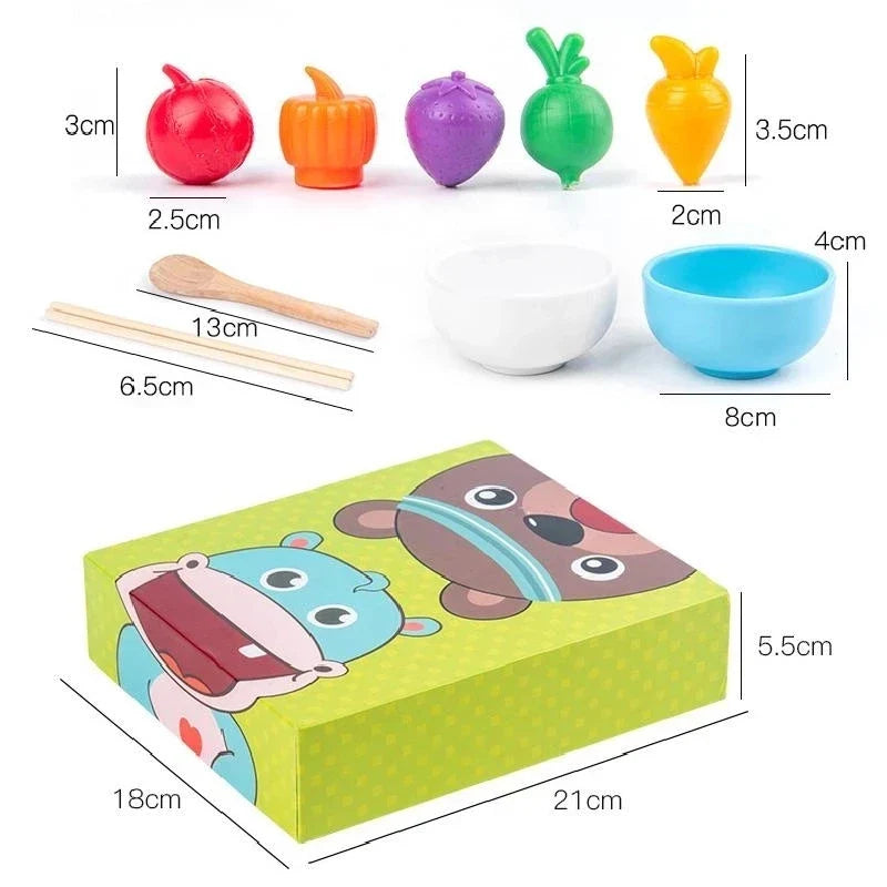 Educational Play House™ – Motricidad fina y reconocimiento de colores - Montessori Eten Spel