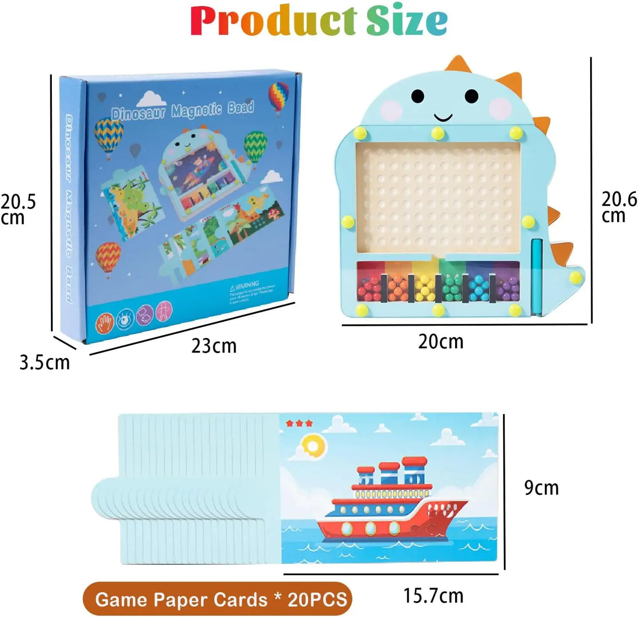 Bead Puzzle™ – Laberinto Fun Sorting – Puzzle de bolas magnéticas de madera