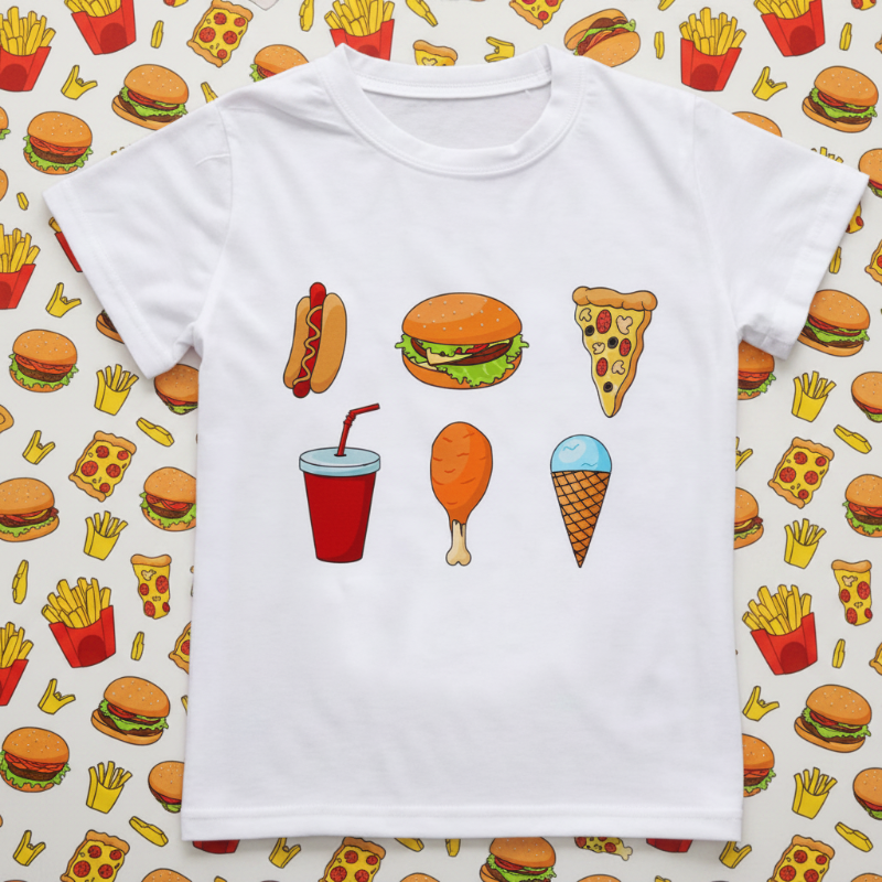 Boys & Girls Summer Tee – Cómoda y divertida: camiseta infantil con un estampado alegre