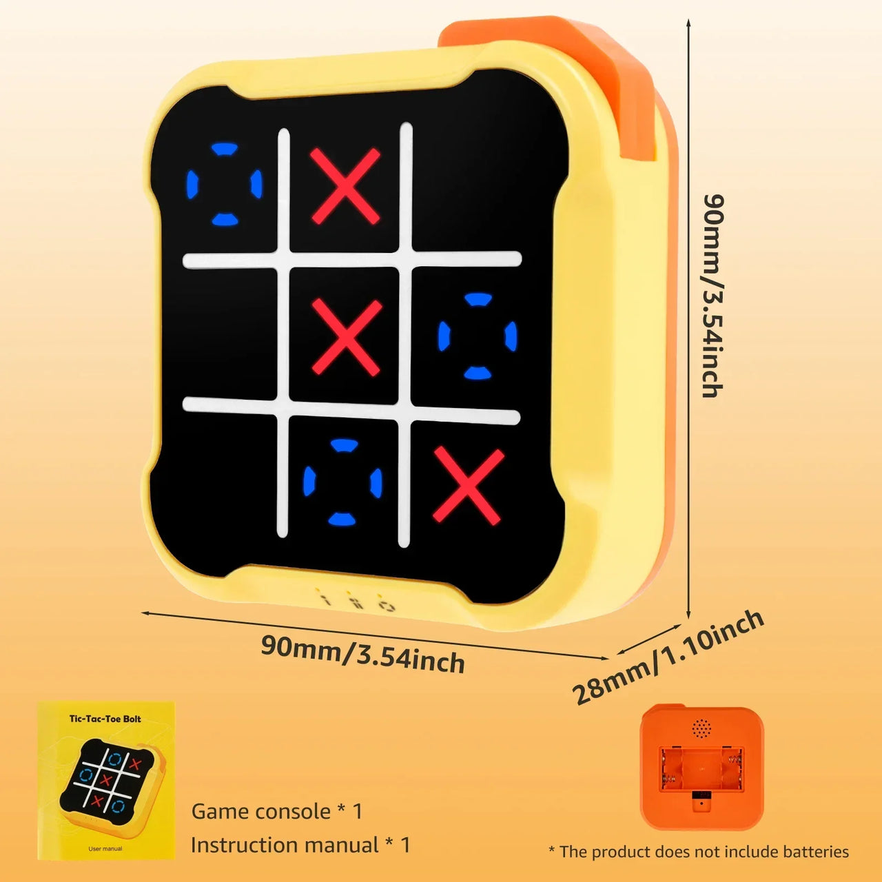 Tic Tac Toe Game™ - Refuerza la memoria y la capacidad para resolver problemas - Boter-Kaas y huevos electrónicos