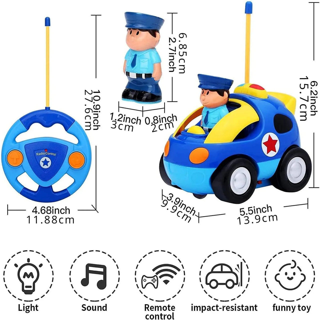 Police Toy Car™ - Diversión en las carreras - Coche de la policía