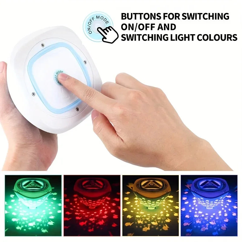 Aqua Party Light™ – Fiesta en la piscina o el baño – Proyector de luz sobre agua