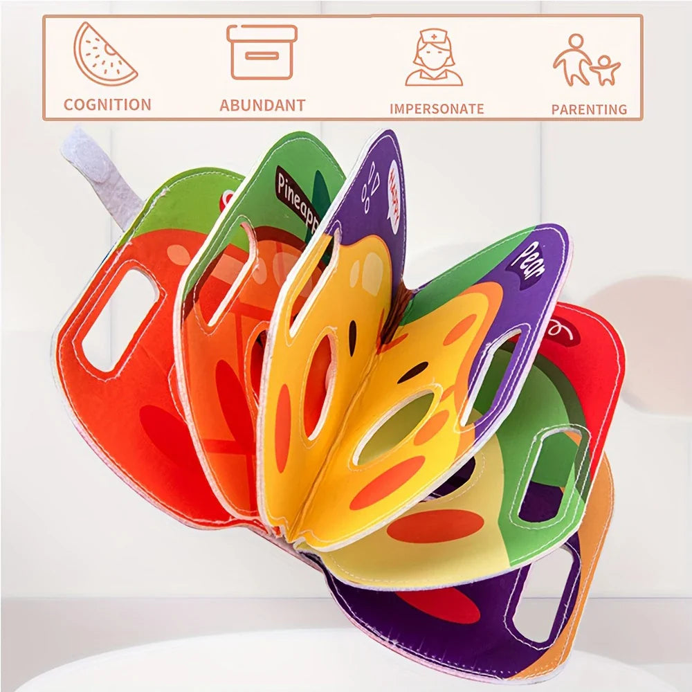 Mask Book™ – El bebé aprende las primeras impresiones - Libro de máscaras de tela