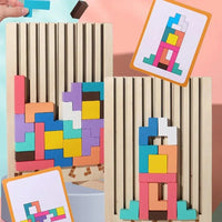 Thumbnail for Puzzle Totem™ – Piensa y construye – Juego de puzzle de madera