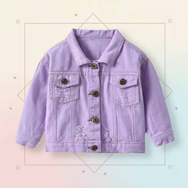 Candy Color Chaqueta vaquera – Chaqueta vaquera ligera para niños