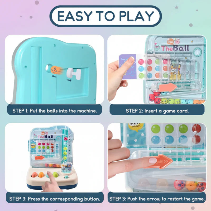 Montessori Math Track Game – Aprendizaje y lógica – Juego de la pista de bolas