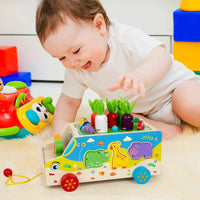 Thumbnail for Montessori Animal Matching Toy – Educativo e interactivo: cochecito con rompecabezas