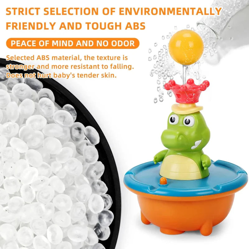 Light Up Crocodile Bath Toy – Interactivo y diversión acuática – Juguetes de baño «Fuente del cocodrilo»