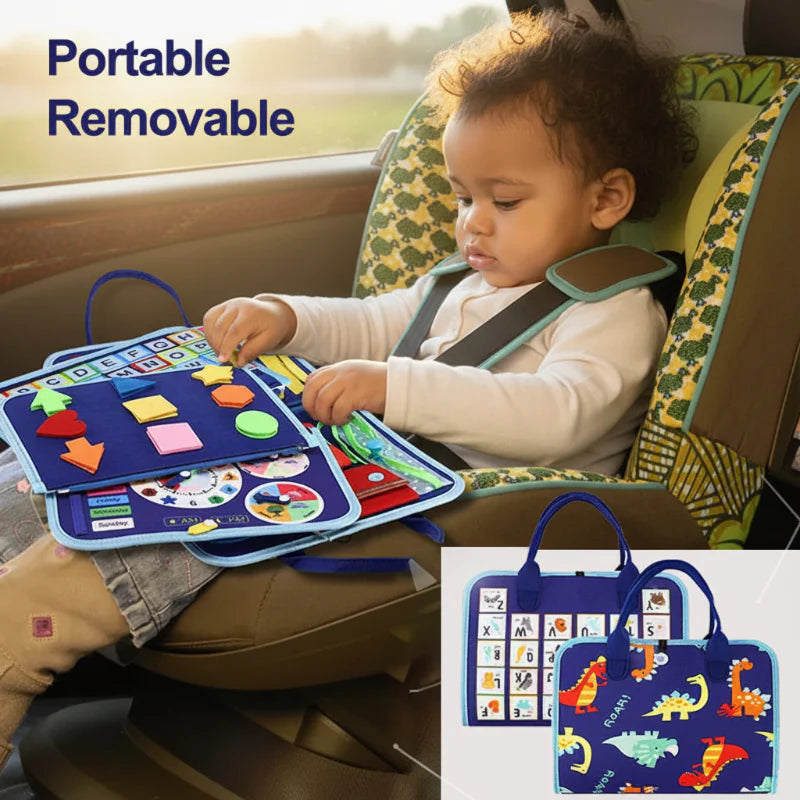 7-in-1 Busy Board – Motricidad y aprendizaje – Tablero de actividades