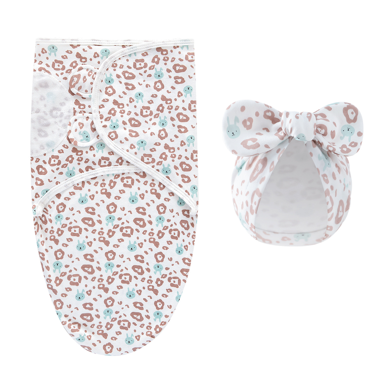 DreamNest – Tranquilidad y comodidad: lujoso pañuelo para envolver al bebé con gorrito