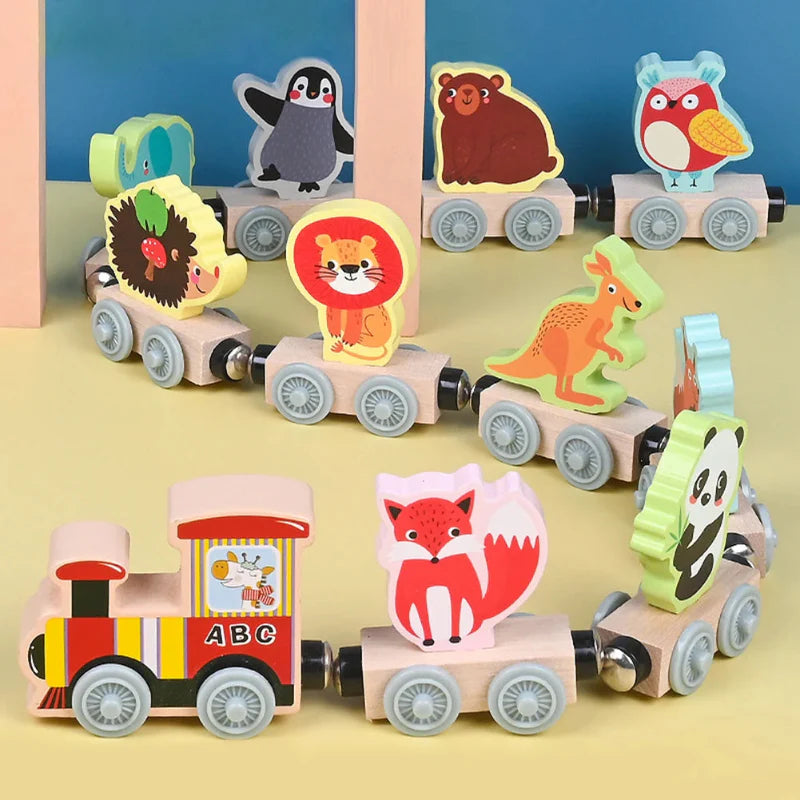 MagniZoo – Adorable y de madera – Trenecito magnético con animales