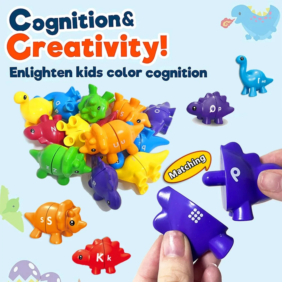 Matching Dino's – Divertido e instructivo - Alfabeto y números Dino Game